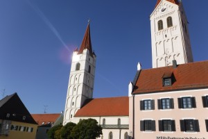 Türme des Münster zu Moosburg/Isar